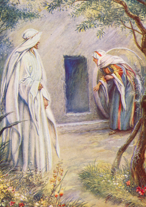 Mary Sees Jesus Again (colour litho)