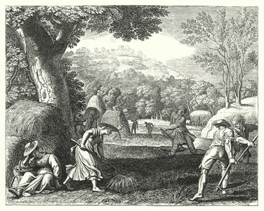 Harvest scene (engraving)