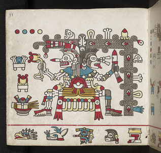 Lords of the Half-Trecenas. Codex Laud (Codex Mictlan), c.15th century (painting)