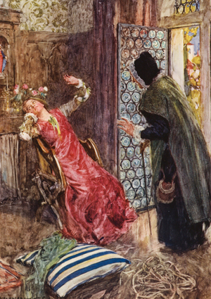 Shakespeare's Romeo and Juliet: Act III, Scene II (colour litho)