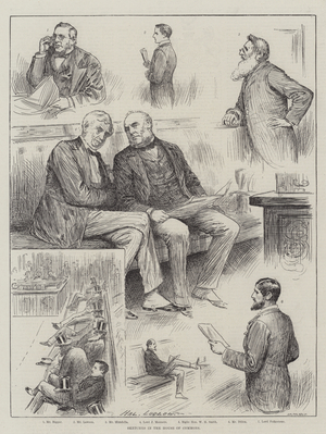 Sketches in the House of Commons (engraving)