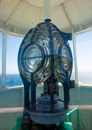 Lighthouse Lamp at Sanganeb Reef, Port Sudan, Red Sea State, Sudan (photo)