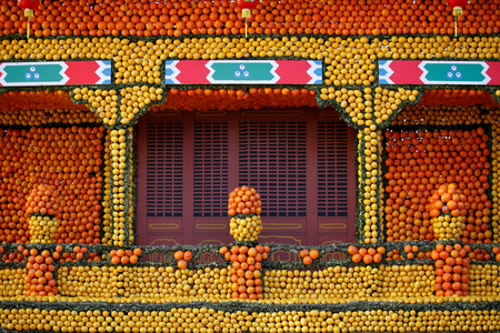 Exhibition at The Lemon fair in Menton. French riviera, France.
