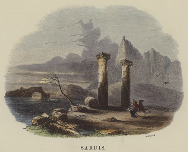 Sardis (coloured engraving)