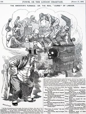 Satirising sweated labour in Britain, 1888