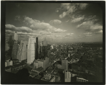 Manhattan rooftops and skyline, New York, USA, c.1920-38 (gelatin silver photo)