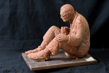 Beggar of Assisi, c.1948-1950 (terracotta)