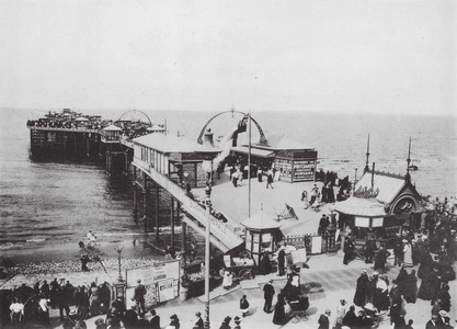 Central Pier, Blackpool (b/w photo)