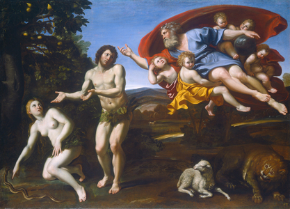 The Rebuke of Adam and Eve, 1626 (oil on canvas)