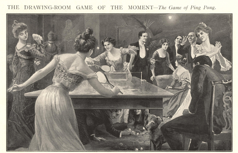 Table Tennis Magazine Plate, UK, 1900s