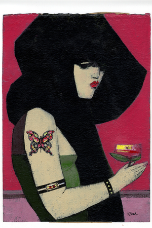 Butterfly tattoo (acrylic)