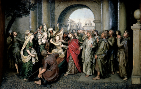 The Awakening of the Daughter of Jaïrus (wax relief)