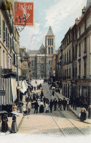 Saint Denis, France, postcard, 1912