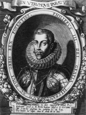 Philip III (1578-1621) king of Spain in 1598-1621, engraving