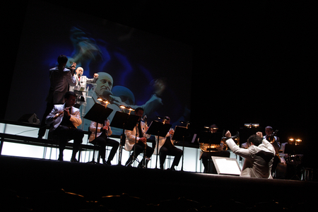 Un diptyque by Mauricio Kagel with Bernard Bloch and l'Ensemble 2e2m, Théatre Louis Jouvet, Paris, October 2008.
