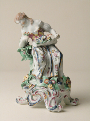 Fine porcelain figure representing the sense 'Smell', 1760s (porcelain) 
