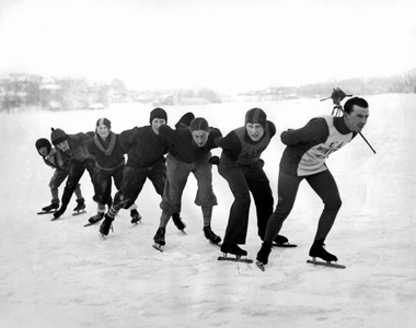 Champion Skater In Training (b/w photo)