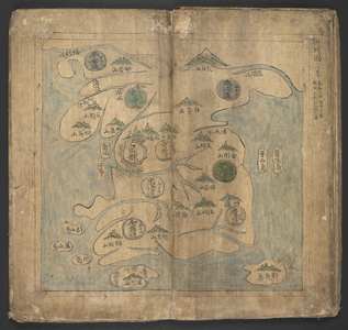 Add Or. 13138 No.9, Korea, from 'Yŏjido' (Atlas), 1726-86 (ink & colour on paper),