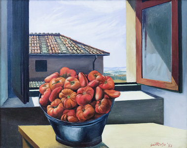 Window in Riano Flaminio, 1951 (oil on canvas)