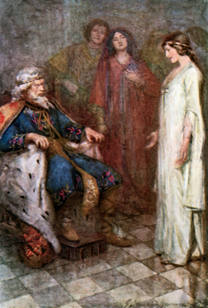 "'Nothing, my Lord'" (colour litho)