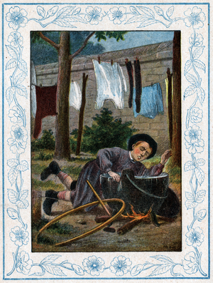 Accident domestique. Accident in the home.