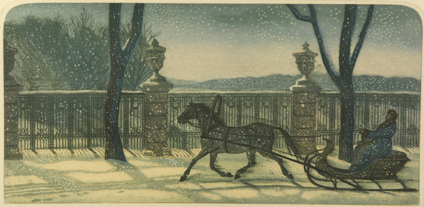 Russian Winter, 2009 (colour etching on paper)