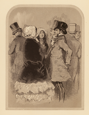 Gavarni in London: The Lounger in Regent Street (litho)
