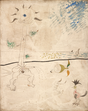 The trap, 1924 (oil, charcoal and graphite on canvas)