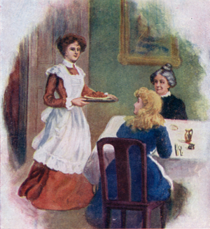 Illustration for Good Wives by Louisa M Alcott (colour litho)