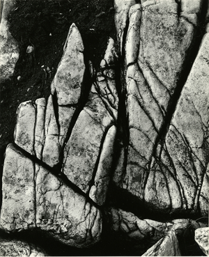 Rock Formation, Europe, 1971 (silver gelatin print)