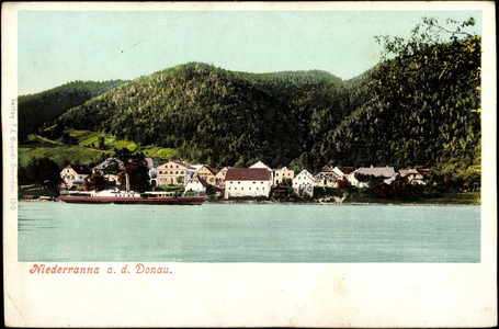 Niederranna Danube Upper Austria, steamer a. river