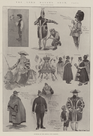 The Lord Mayor's Show, 1902 (engraving)