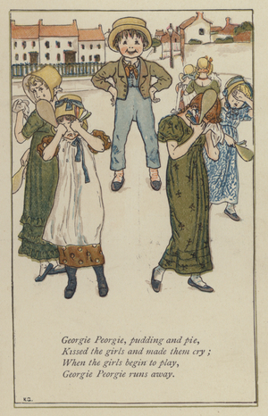 Georgie Peorgie, pudding and pie (colour litho)