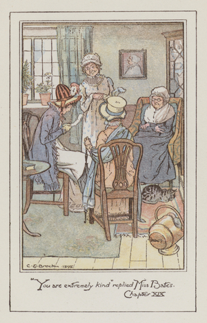 Illustration for Emma by Jane Austen (colour litho)