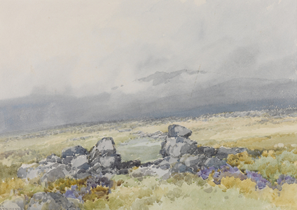 Grimspound, Dartmoor (showing the main entrance from the South) , c.1895-96 (w/c on paper)