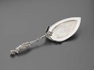 Wood & Hughes Pie Knife, c.1860-68 (silver with silver gilding)