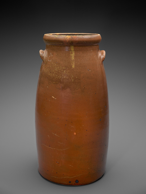 Churn, c. 1879-1900 (slip-glazed stoneware)