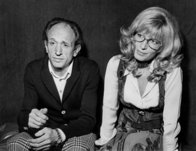 Actress Monica Vitti and Film Director Carlo Di Palma, her Futur Husband, October 13, 1973 (photo)