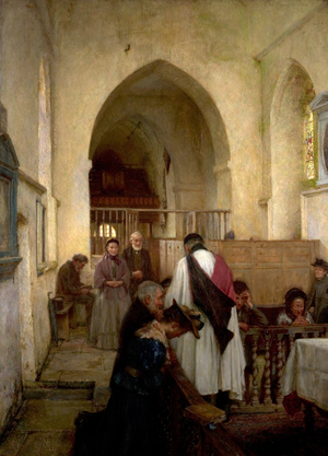 Sacrament Sunday, 1897 (oil on canvas)