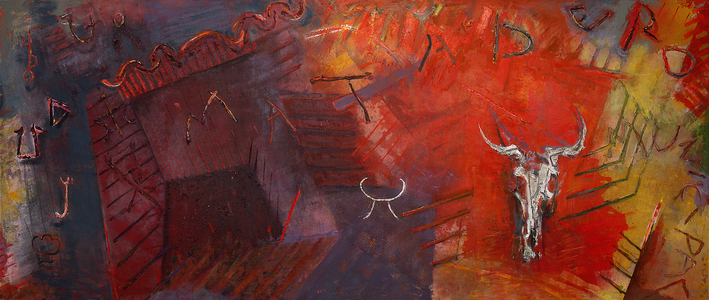 Matadero Municipal, 1983-96 (acrylic collage on canvas)