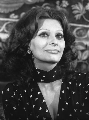 Sophia Loren, 1979 (b/w photo)