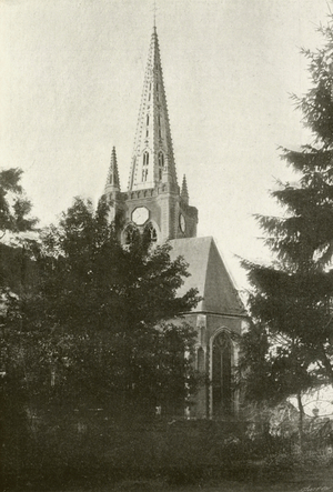 Hazebrouck, Tour Saint-Eloi (b/w photo)
