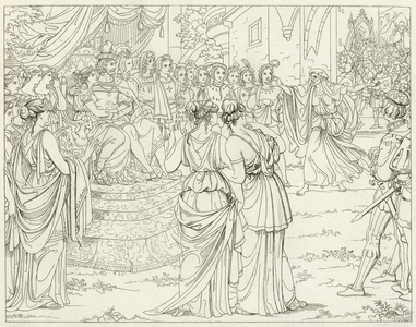 Illustration for Goethe's Faust (engraving)