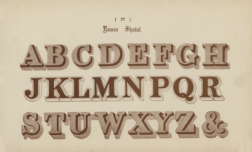 Roman Shaded (engraving)