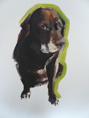 Labrador, 2011 (oil on paper)