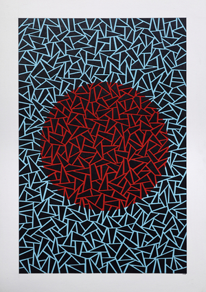 Ripeness is all, 2018 (crayon on card)