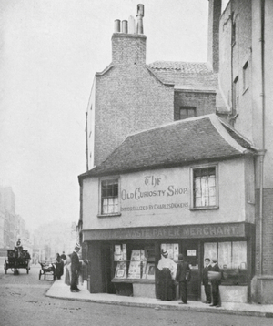 A happy hunting-ground for Dickens-lovers (b/w photo)