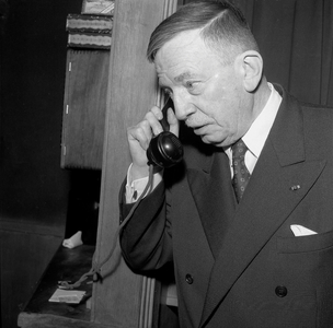 Remy Roure Win The Pelman De La Presse Award 1957, For The Courage and the Determination of The Journalist. The Winning Prize Is 200 000 Francs December, 11 1957 (b/w photo)