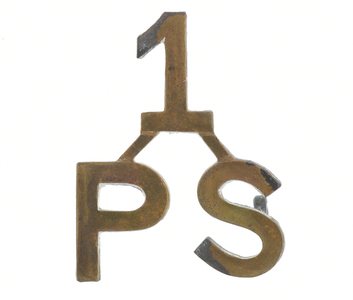 Shoulder title, 1st Perak Sikhs, 1885-1896 (metal)