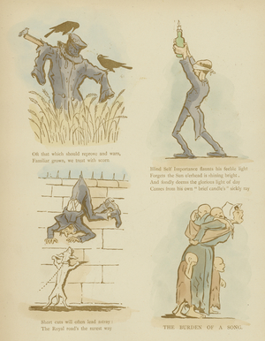 Page from The Satires of Cynicus (colour litho)